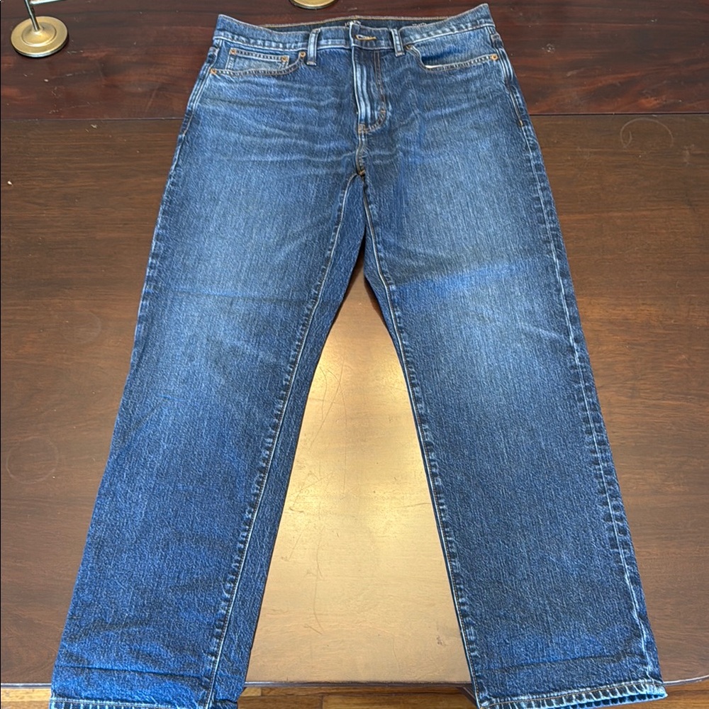 Men's J. Crew Relaxed Fit Flex Blue Jeans